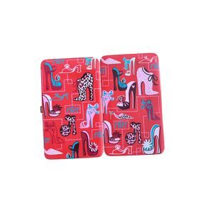 Y2K Red Shoes Wallet w/ Leopard‎ Lining – Fluff Acme Accessories